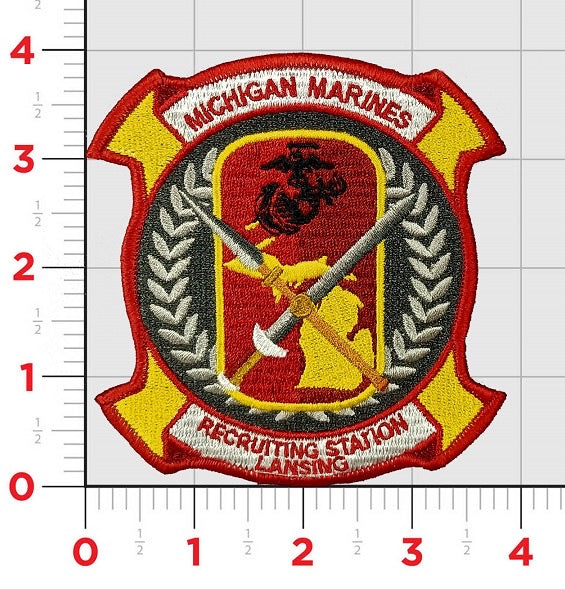 Official USMC Recruiting Station Lansing Michigan Patch