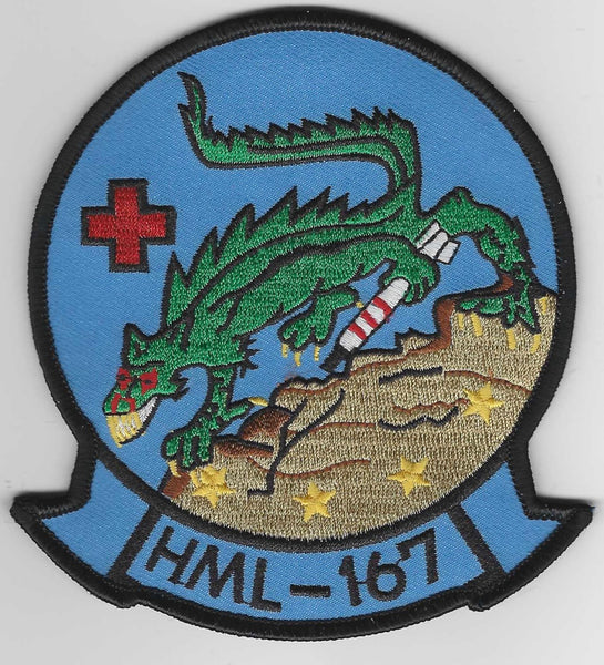Officially Licensed USMC HML-167 Warriors 1969-mid 80's Patch