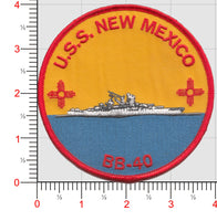 USS New Mexico BB-40 Patch