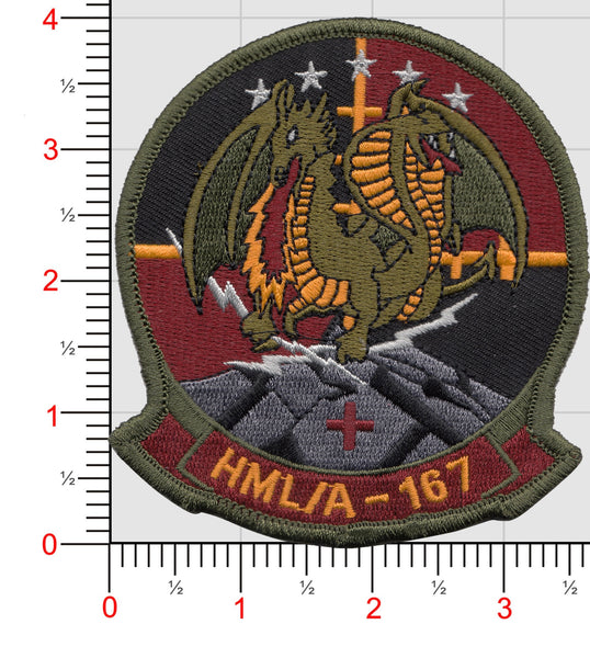 Officially Licensed USMC HML/A-167 Warriors Squadron Patch