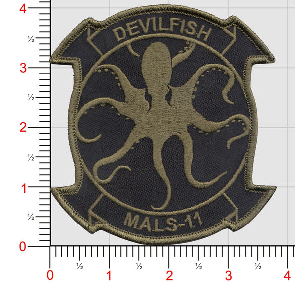 Officially Licensed USMC MALS-11 Devilfish 2022 Patch – MarinePatches ...