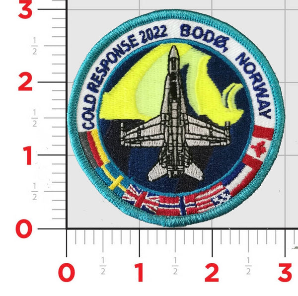 Official VMFA-312 Checkerboards Operation Cold Response 2022 F-18 Shoulder Patch