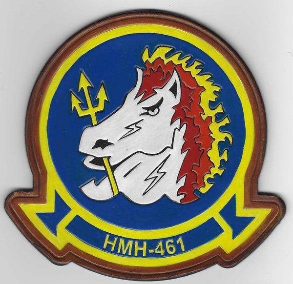 Officially Licensed HMH-461 Iron Horse Leather Patches