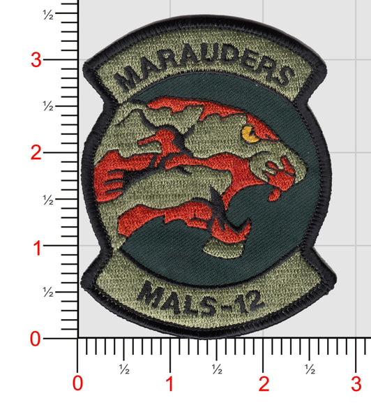 Officially Licensed USMC MALS-12 Marauders Patch