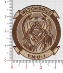 Officially Licensed USMC VMU-1 Watchdogs Desert Tan Patches