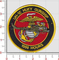 Officially Licensed USMC UH-1E Huey Gunship Hours Patches