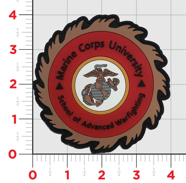 Officially Licensed USMC University School of Advanced Warfighting PVC Patch