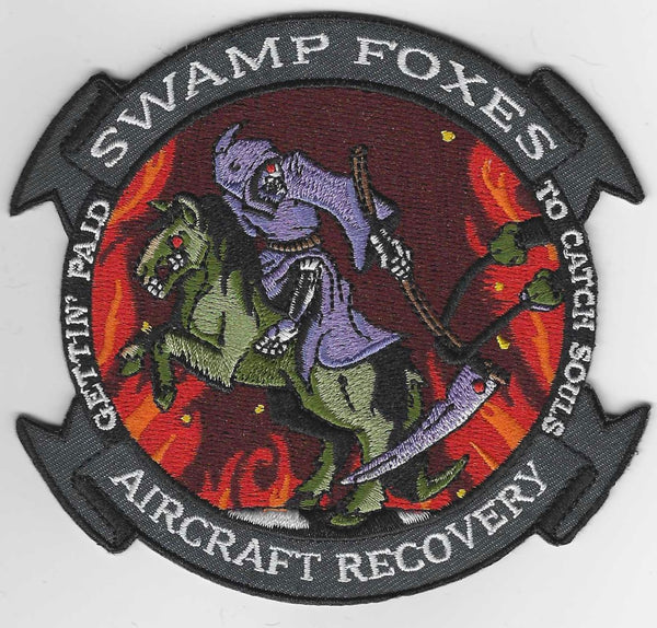 Official Swamp Fox Aircraft Recovery Patch - with Hook & Loop