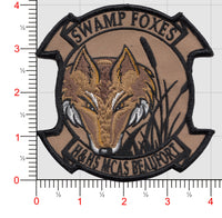 Officially Licensed USMC H&HS MCAS Beaufort Swamp Foxes Tan Patch