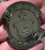 Officially Licensed HMLA-773 Red Dogs Black Nickel Coin