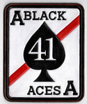 Officially Licensed US Navy VF-41/VFA-41 Black Aces Leather Patch