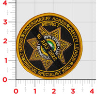 Official BCSO Metro 2 Memorial Patch & Sticker