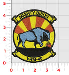 Officially Licensed US Navy VRM-40 Mighty Bison Squadron Patches