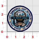 Official VMM-261 Raging Bulls Ghost 3-1 Memorial Patch and Sticker