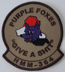 Official HMM 364 Purple Foxes Iraq Patch