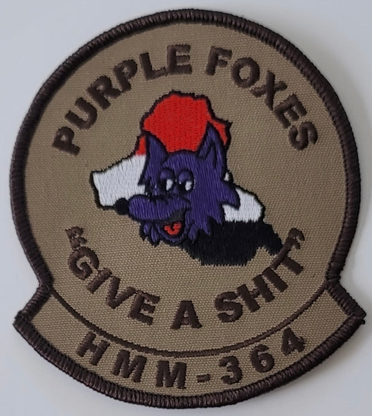 Official HMM 364 Purple Foxes Iraq Patch