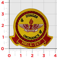 Official HMLA-267 Stinger Ordnance Patch