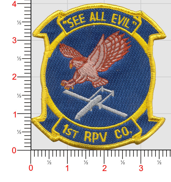 Officially Licensed USMC 1st Remotely Piloted Vehicle RPV Co. Patch