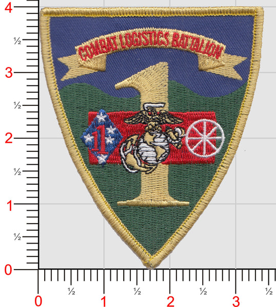 Officially Licensed USMC 1st Combat Logistics Battalion Patch