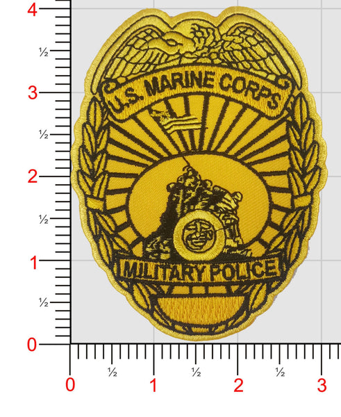 Officially Licensed USMC Military Police Badge Patch