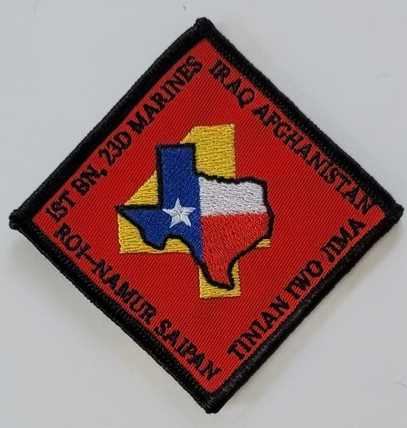 Officially Licensed USMC 1st Bn 23rd Marine Regiment Black Edge Patch