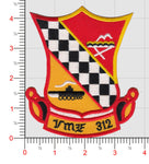 Officially Licensed USMC VMF-312 Checkerboards Patch