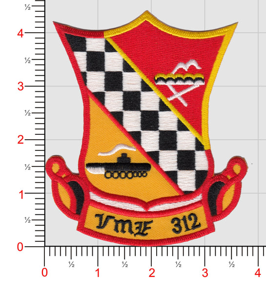 Officially Licensed USMC VMF-312 Checkerboards Patch