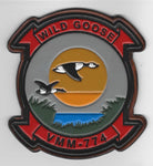 Officially Licensed USMC VMM-774 Wild Goose Leather Patches