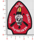 Officially Licensed USMC 2nd Recon Bn- Swift, Silent, Deadly Patch