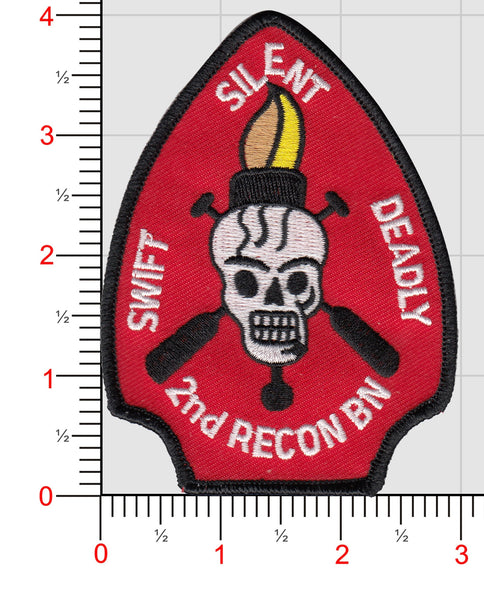 Officially Licensed USMC 2nd Recon Bn- Swift, Silent, Deadly Patch