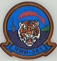 Officially Licensed USMC HMH-361 Flying Tigers Leather Patch