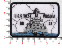 USS West Virginia BB-48 Patch
