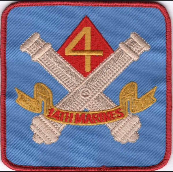 Officially Licensed USMC 4th Bn 14th Marines Patch