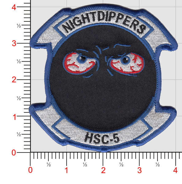 Officially Licensed US Navy HSC-5 Nightdippers Patch
