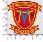 Officially Licensed USMC 2nd Bn 26th Marines Nomads Patch