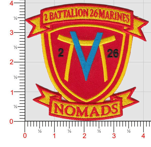 Officially Licensed USMC 2nd Bn 26th Marines Nomads Patch