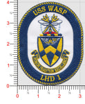 Officially Licensed US Navy USS Wasp LHD-1 Patch