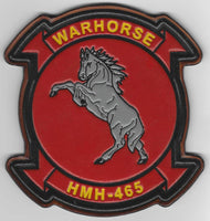 Officially Licensed HMH-465 Warhorse Leather Patches