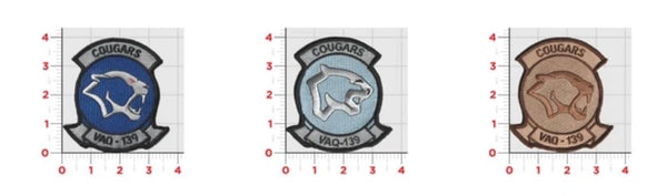 Officially Licensed US Navy VAQ-139 Cougars Patches