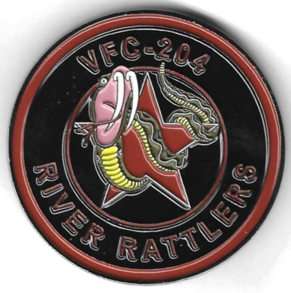 Officially Licensed US Navy VFC-204 River Rattlers Coin