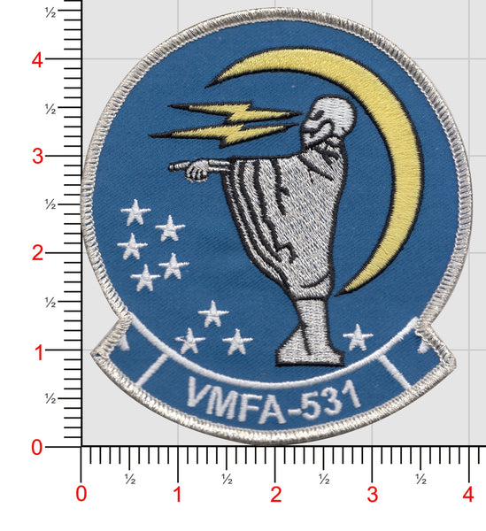 Officially Licensed USMC VMFA-531 Grey Ghosts Patch