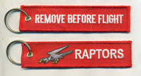 VMMT-204 Raptors REMOVE BEFORE FLIGHT Key Ring