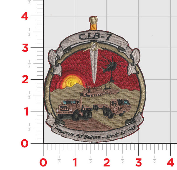 Officially Licensed Combat Logistics Battalion CLB-7 Patch