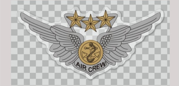 Combat Aircrew Wings Sticker