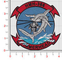 Officially Licensed USMC HMH-366 Hammerheads Squadron Patch