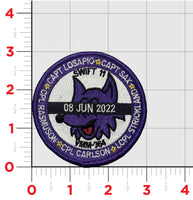 Official VMM-364 purple Foxes Swift-11 Memorial Patch & Sticker
