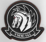 Officially Licensed USMC VMM-561 Pale Horse Leather Patches