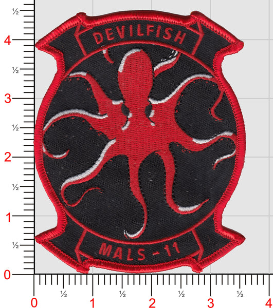 Officially Licensed USMC MALS-11 Devilfish Patch