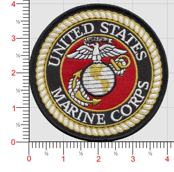 Embroidered Patch - USMC United States Marine Corps, Military
