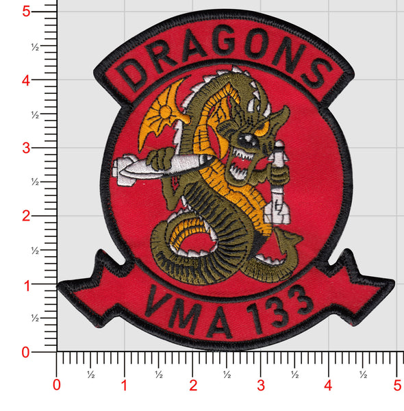 Officially Licensed USMC VMA-133 Dragons Patch